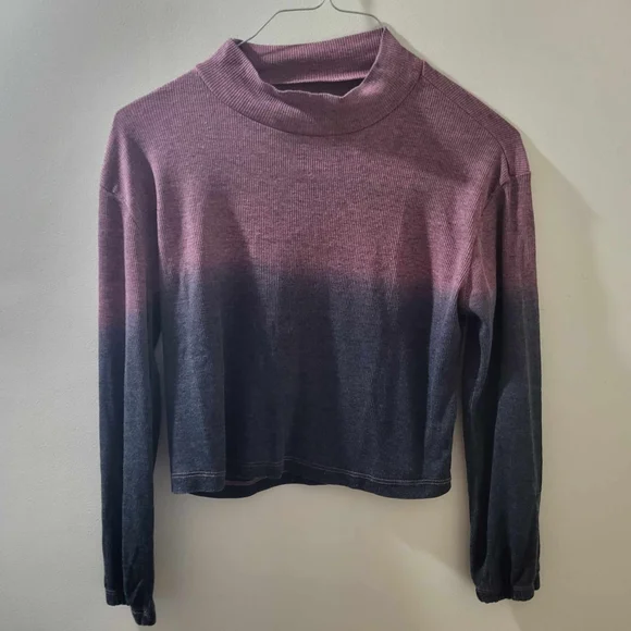 CHASER NWT WOMENS XS TOP RIBBED PURPLE - Picture 3 of 7